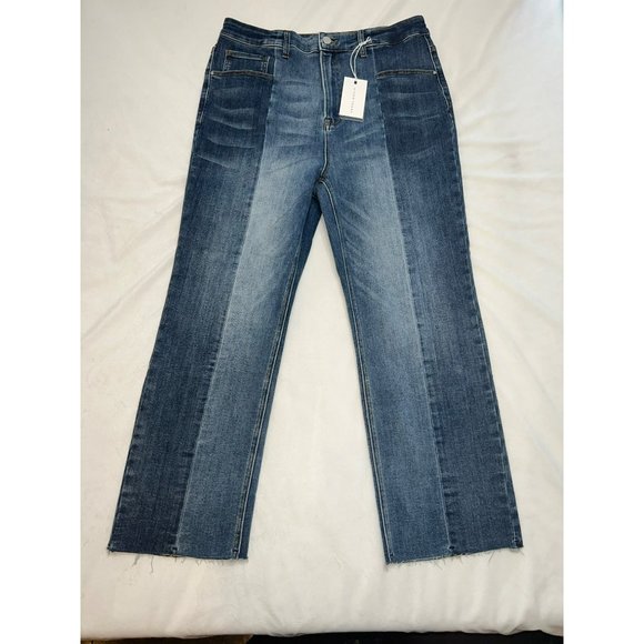 Risen High-Rise Slim Straight Jeans Size 2XL - Picture 4 of 10